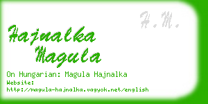 hajnalka magula business card